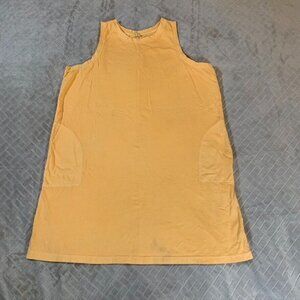 Old Navy Womens XXL Tank Dress Orange Short Length Pockets Lounge Swim Cover